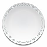 Laguiole - 442126 - Vaisselle en Grès - Lot de 6 Assiettes Plates - Ivoire - Diamètre: 26 cm
