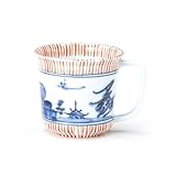千筋山水　軽マグカップ（赤） 【マグカップ 波佐見】
