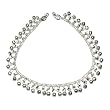 Sterling Silver Anklet Bracelets Handmade Foot Jewelry Pair 10 inches