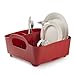tub dish rack red