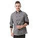 Cheflife colored unisex chef uniforms long sleeve coat blue grey red