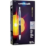 uni-ball Signo 207 Retractable Gel Pens, Bold Point, Blue Ink, 12-Pack (1790896)