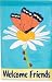 Flag,Applique,Reg,Welcome Friends