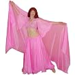 Pink Full Circle Silk Skirt