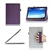 ProCase ASUS MeMO Pad 10 Protective Case with Bonus Stylus Pen - Flip Stand Leather Cover Case for ASUS MeMO Pad 10 Tablet (ME102A), Built-in Stand (Purple)