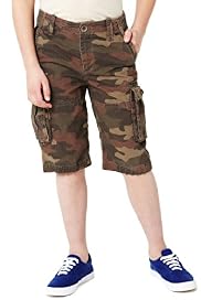 Pure Cotton Camouflage Cargo Shorts