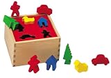 HEROS 100011742 - Holzbo x -Steckspiel 17 x 17 x 9 cm