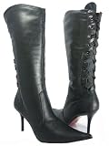 Black Back Lace up Ribbons Boots Sexy Women