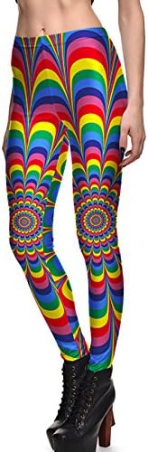 Emmy Lee Women's Digital Print Design Graphic Stretch Footless Fashion Leggings S Balloon