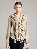 GUESS by Marciano Kalea Ruffle Long-Sleeve Blouse