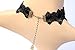ETERNITY J. Retro Handmade Craft Lace Royal Court Vampire Choker Gothic Necklace Bracelet Black Pendant Chain