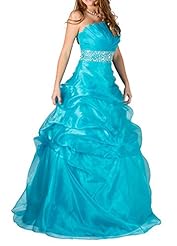 Sweetheart Beaded Floor Length Organza Quinceanera Dress 