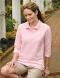 Women's Aurora Pique 3/4 Sleeve Golf Shirt