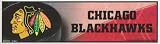 Chicago Blackhawks NHL Bumper Sticker - 3" X 11"