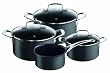 Tefal E00797 Jamie Oliver Black Induction Topf-Set 4-teilig