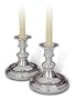 Waterford Fine Silver Gadroon Candlestick Pair Console