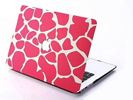 AppBox Photo Shell Plastic Hard Designs Corp Perforated Hardshell Clip Snap-on Case Soft-Touch Hard Case for Apple Macbook Pro 13" with retina display -Pink Giraffe