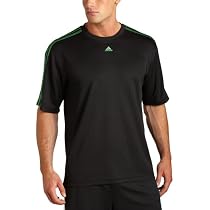 adidas Men's 3 Stripe Short Sleeve Top