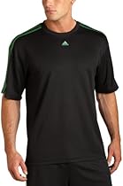adidas Men's 3 Stripe Short Sleeve Top