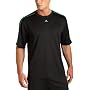 adidas Men's 3 Stripe Short Sleeve Top