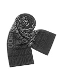 Roberto Cavalli - Roberto Cavalli All Over Signature Knit Long Scarf Black