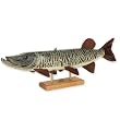 Go Tiger - Muskie Folk Art Fish Sculpture