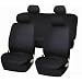 FH-FB050114 Flat Cloth Univerisal Car Seat Covers Black Color