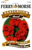 Ferry-Morse 1101 Nasturtium Annual Flower Seeds, Scarlet (3 Gram Packet)