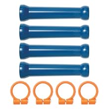 Loc-Line Coolant Hose Extended Element Kit, Acetal Copolymer, 8 Piece, 1/2" Hose ID