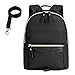 mommore Fashion Toddler Backpack Travel Kids Backpack with Small Toddler Leash, Black