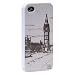 Cityscape iPhone 4S and 4 Hardshell Case White Big Ben London Sketch