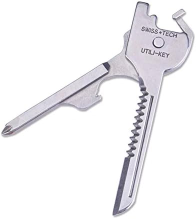 Golden Polymerization Outdoor Multifunction Keyring 6-in-one Multi-function Tool Folding Knife Mini Swiss Creative Survival Keychain