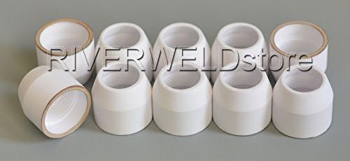 P-80 Panasonic Plasma Cutter Consumable Shield Cup Silver-Gilt,P80 Shroud, 10PK