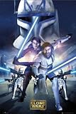 The Clone Wars (star wars animation) - Official Poster 36 x 24 inches.