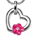 Esprit Kinderkette 925 Sterlingsilber 32cm flower heart pink ESNL91670B320