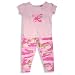 B.T. Kids - Toddler Girls 2-Piece Short Sleeved Cotton Pajama Set, Pink, Tan