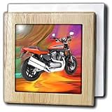 Tile Napkin Holder Picturing Picturing Harley Davidson Motorcycle
