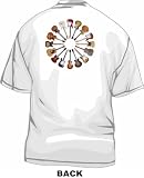 Guitar Wheel Multi Guitars Logo Mens Tee Shirt Large White 41YqOI1T4NL. SL160 Guitar Wheel Multi Guitars Logo Mens Tee Shirt Large White