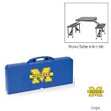 Michigan Wolverines NCAA Logo Portable Tailgating Picnic Table