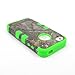 JUSTING@Apple iPhone 5C 3-piece Triple Layer Hybrid Real Tree Camo Hybrid Hard Case Cover (Green)