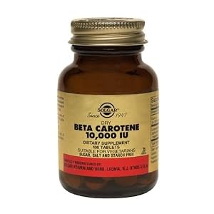 Dry Beta Carotene 10,000 IU - 250 - Tablet by Solgar