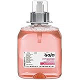 GOJO 5161-03 FMX-12 Foam Hand Wash, Cranberry, FMX-12 Dispenser, 1250 mL Pump, Pink (Pack of 3)
