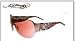 ED HARDY EHS 003 JAPAN GUNMETAL FRAME BURGUNDY GRADIENT LENS SWAROSKI CRYSTAL RIMLESS SHIELD SUNGLASSES