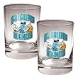 New Orleans Hornets 2pc Rocks Glass Set - Primary Logo NBA Basketball