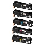 Speedy Inks - Compatible Xerox Set of 5 Toner Cartridges for Phaser 6500, WorkCentre 6505 Printers: 2 Black, 1 Cyan, 1 Magenta, 1 Yellow ~ Unknown
