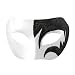 Mystic Black & White Venetian Masquerade Mask ~ Mardi Gras Masks