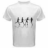 Men's Customized FEMALES DOING JOGGING 100% Cotton White T-shirt