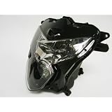 2004-2005 Suzuki GSXR 600 750 Motorcycle Black Headlight with Relfective Chrome... by T-Motorsports
