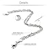 Jstyle Jewelry 4MM Stainless Steel Chain Link Bracelets for Women Filigree Bracelets 7.8 Inch