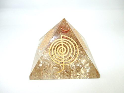 Hitech Chokurei Engraved Crystal Orgone Pyramid Rare Unique Marvelous Fantastic Copper Metal Healing EMF Protection Sacred Effect Business Prosperity Success Anxiety Disorder Love Christmas